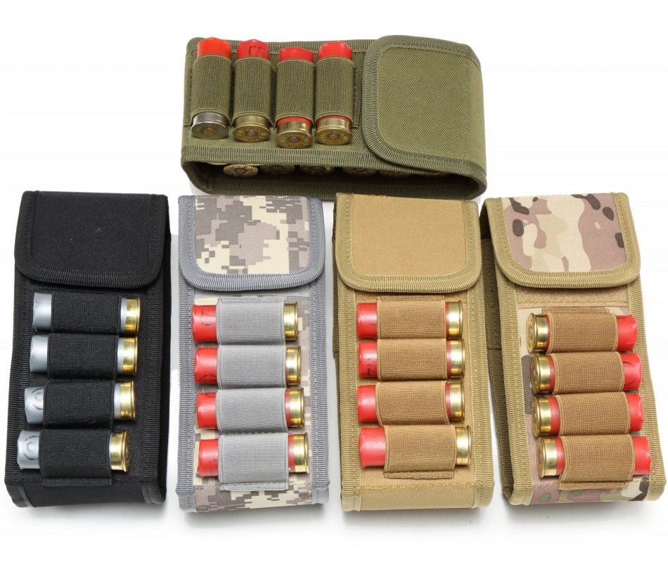 Tactical Shooting Bag Portable Molle Attachment 16 Shells Button Holster Cartridge Case