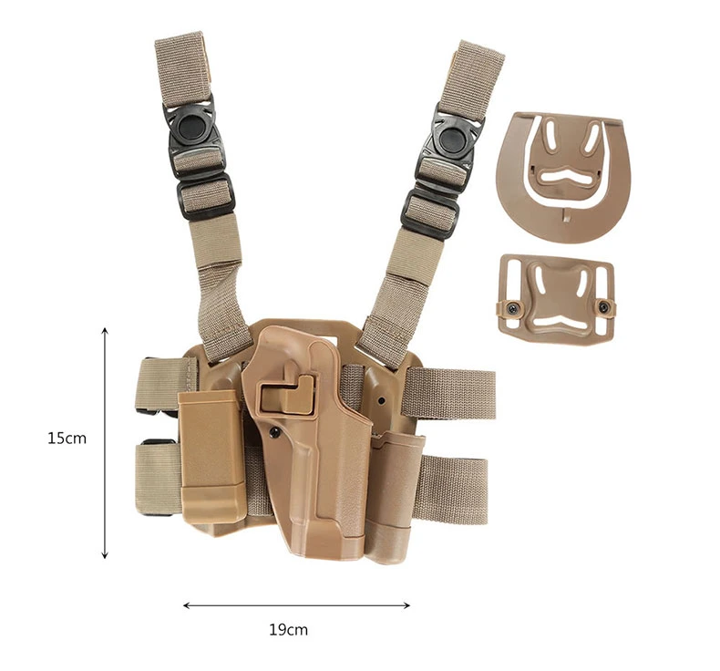 Adjustable Molle Tactical Thigh Holster Right Handed Drop Leg Holster