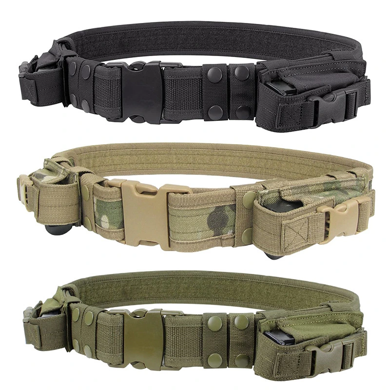 Tactical Webbing Strap 2 Pack Tactical Magazine Belt Military and Camouflage Belt Bag