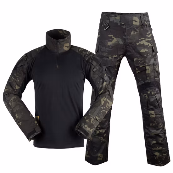 Тактический черный спортивный водонепроницаемый боевой костюм Rip Stop G3 Frog Uniform Suit